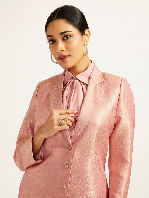 Women's Pink Pant Suit Set